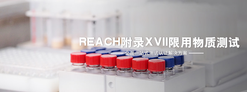 REACH附錄XVII限用物質(zhì)測試